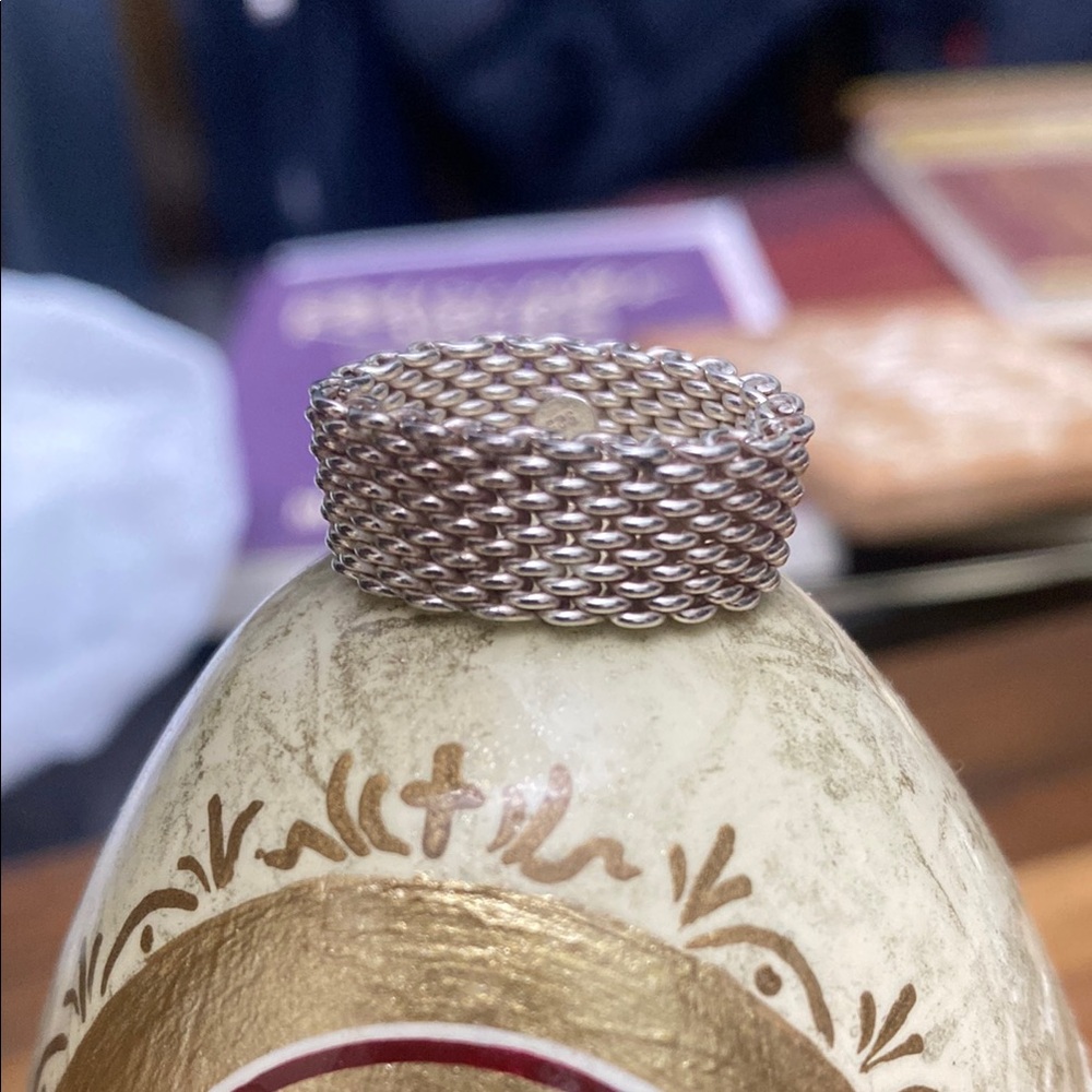 Silver Mesh Ring